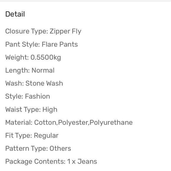 Rosegal Blue Flare Jeans with Glitter Detail - Picture 9 of 9